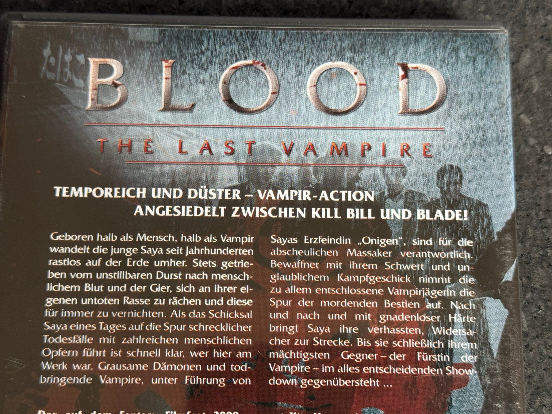 Tous les DVDs: BLOOD the last Vampire DVD DE/EN – D'occasion à Fribourg par tschjoly 2