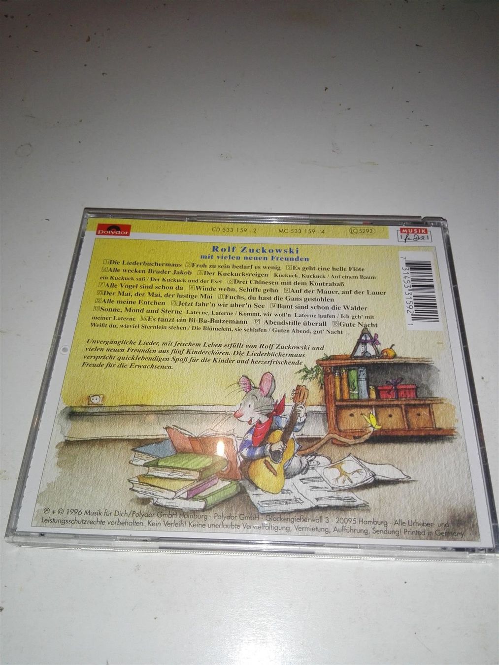 CDs: Rolfs Liederbüchermaus                               ©'1996 – Gebraucht aus St. Gallen von elk2021 4