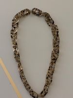 Trendige Statement-Kette mit Leopardenmuster - Neu! Länge:48
