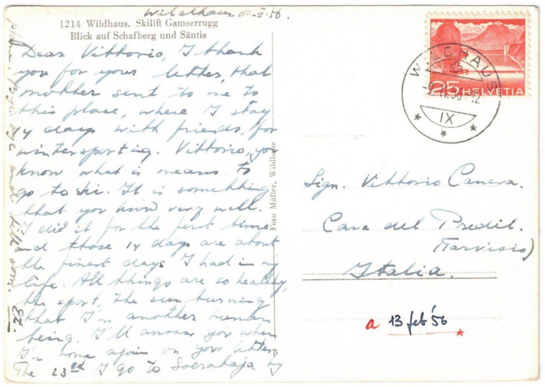 Cartoline postali: Wildhaus - Skilift Gamserruck – Usato da Binningen venduto da Mountainrider 1