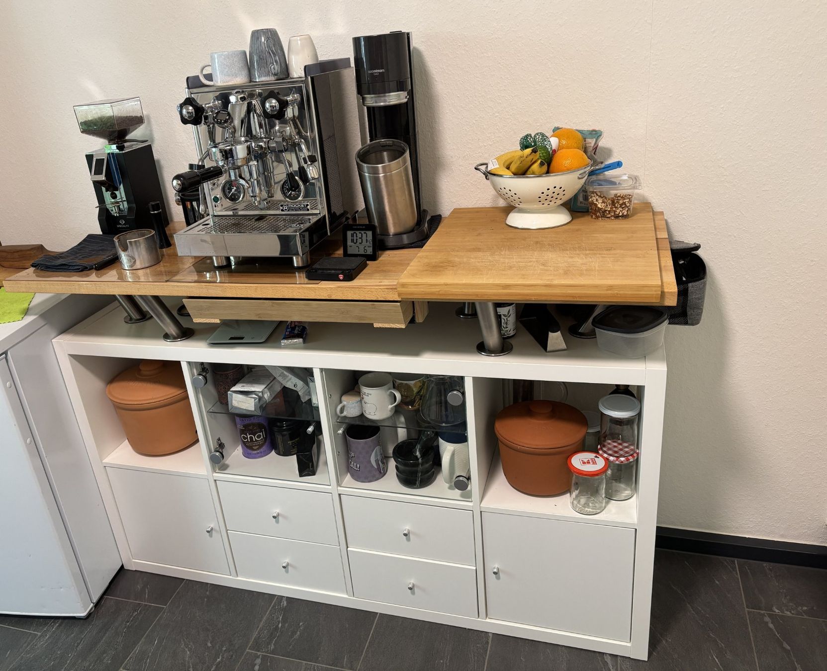 Ikea Cucine complete: Custom IKEA Kallax Coffee Station / Kitchen Island – Usato da Basel venduto da ste_v6mr 1