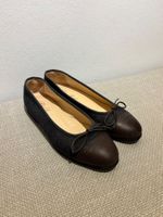 Schoshoes Ballerinas anthrazit/braun Gr. 39.5