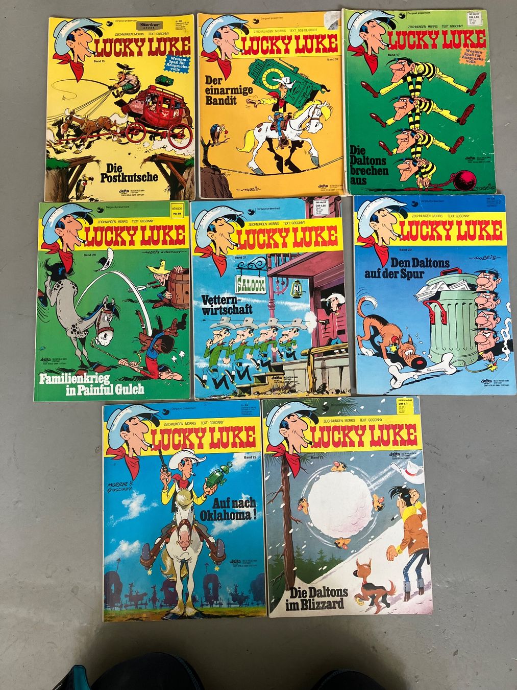 Fumetti: 8 Lucky Luke Comics mit Cigi – Usato da Aarburg venduto da Wendepunkt_Fundgrube 1
