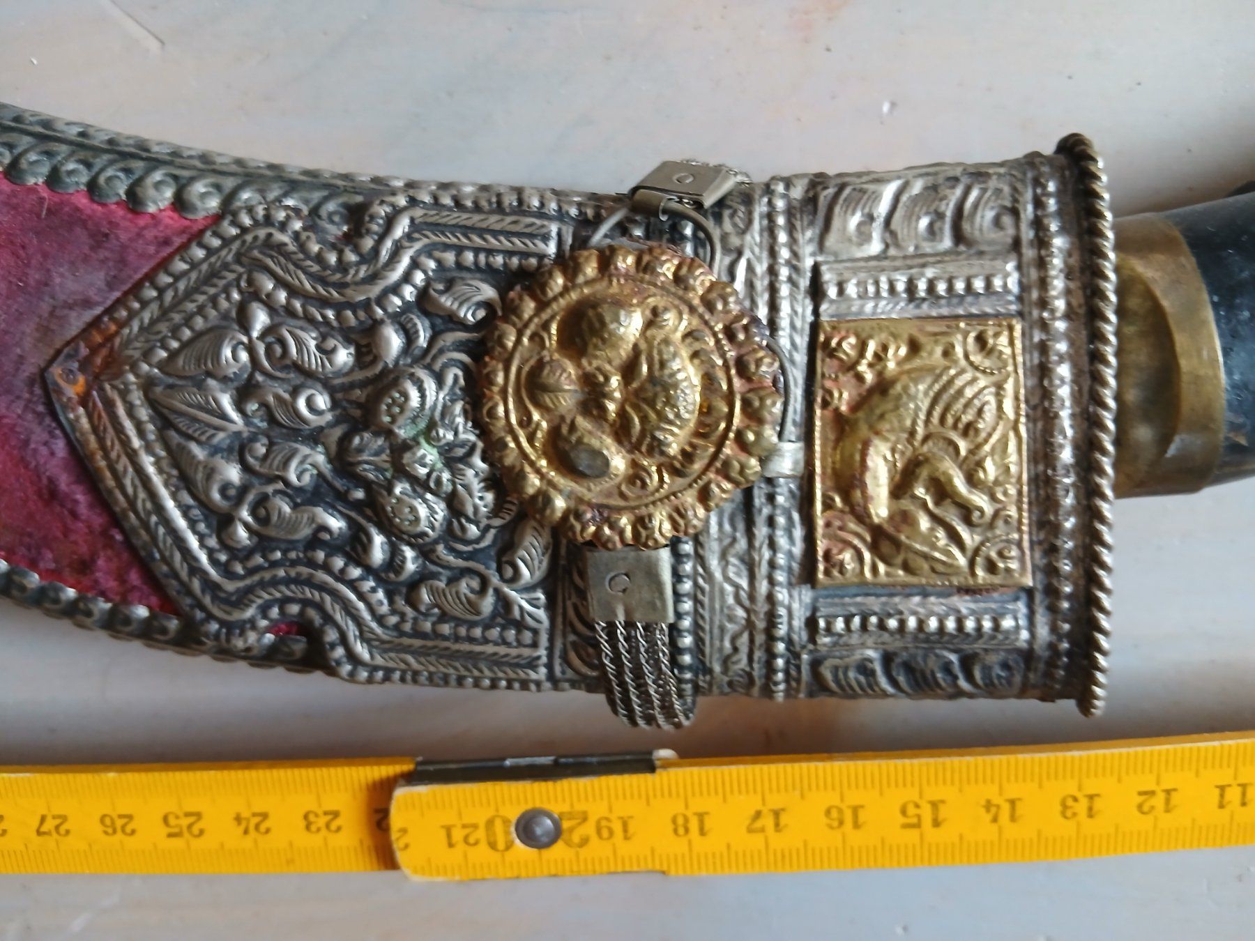 Sonstiges zum Sammeln & Seltenes: Couteau Kukri khotimora dague fourreau ciselé – Gebraucht aus Satigny von Asaksa 8