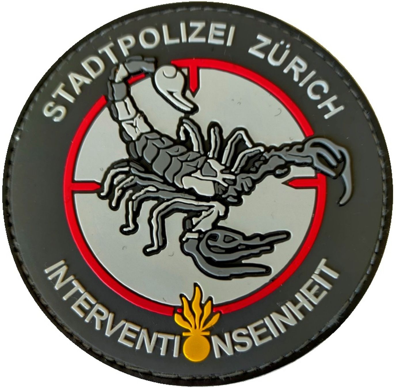 Swiss Placchette & Badge: Polizei Zürich Interventionseinheit Patch mit Klett.Black. – Nuovo e nell'imballaggio originale da Emmenbrücke venduto da F.ingl-1947