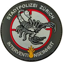 Polizei Zürich Interventionseinheit Patch mit Klett.