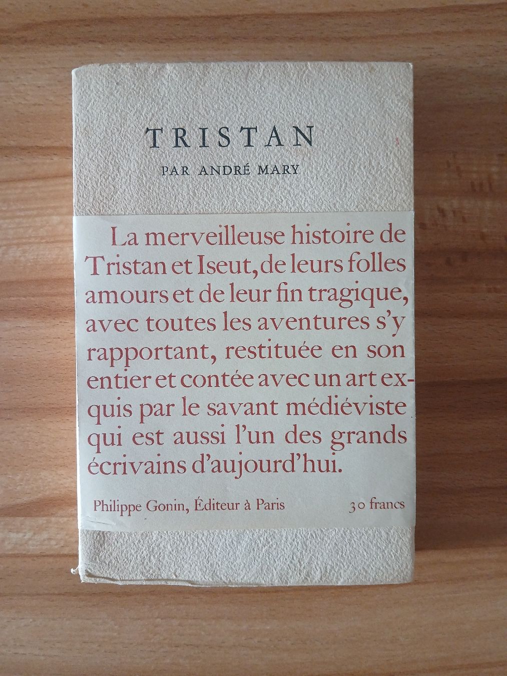 Libri: Tristan, par André Mary – Usato da Le Sentier venduto da arc_2thy
