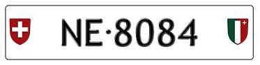 Schilder: Plaque auto NE 8084 – Neu (gemäss Beschreibung) aus Boudevilliers von ENCHERES-PLAQUES-NE