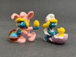 Schleich Schlumpfine mit Osterei / Ostern Schlumpf