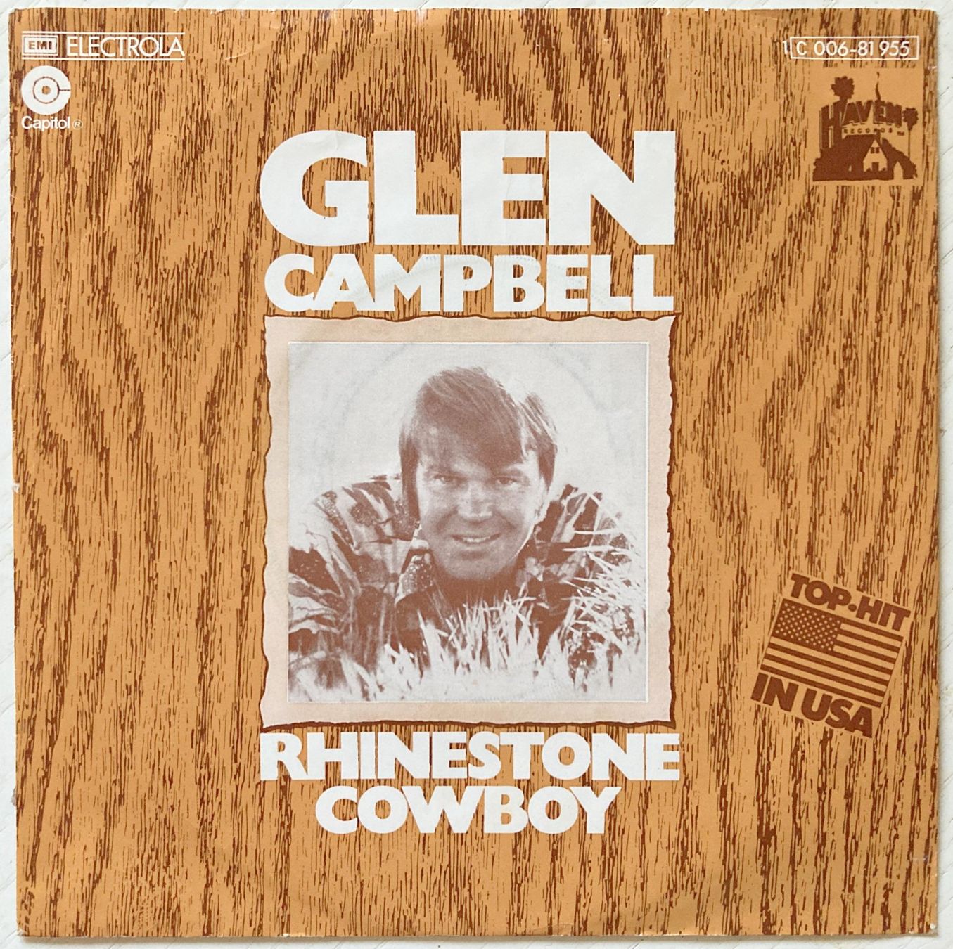 Dischi in vinile: GLEN CAMPBELL - RHINESTONE COWBOY – Usato da Bottens venduto da hotter-than-hell