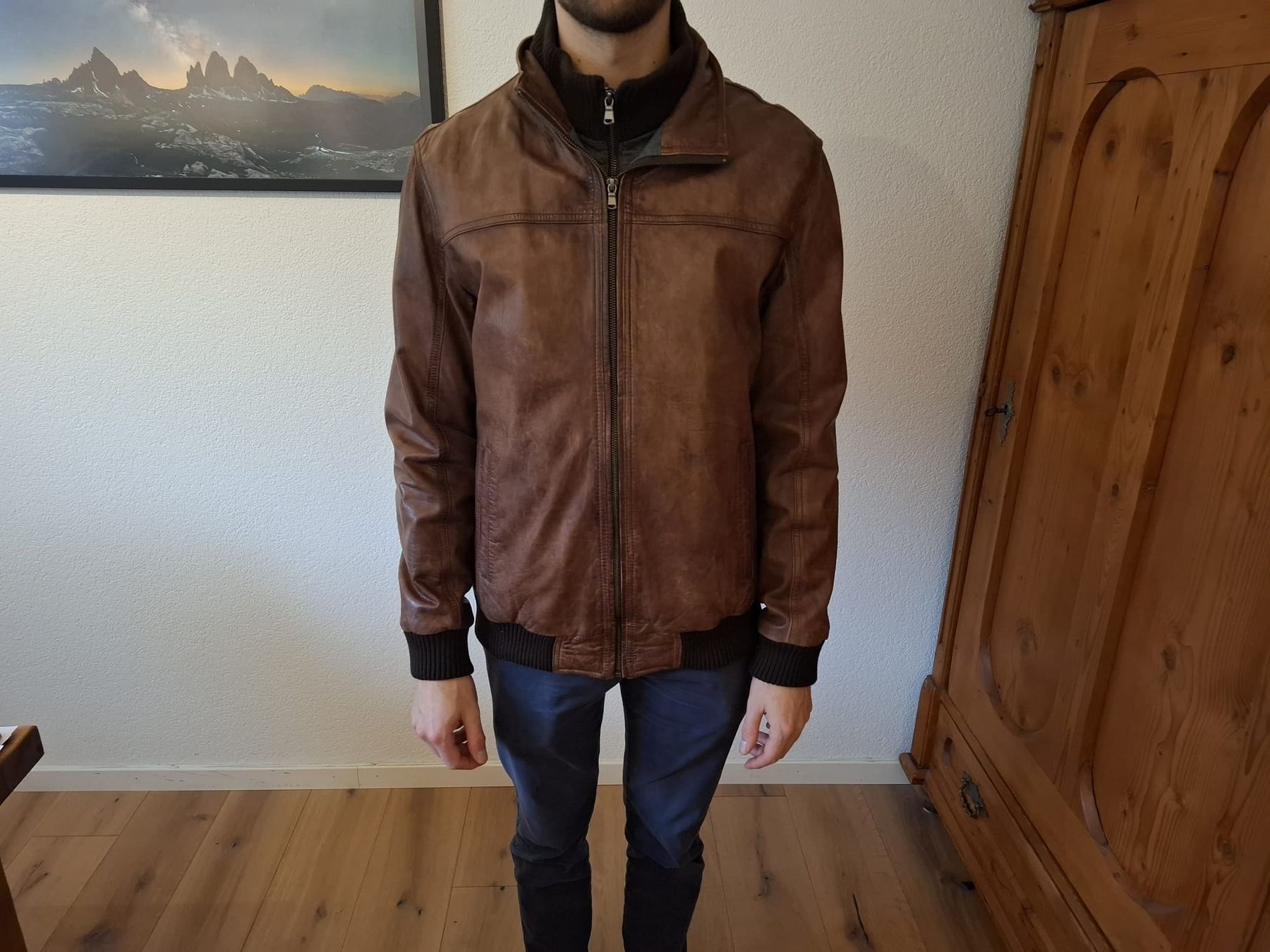 Giacche: Lederjacke Grösse 50 – Nuovo (secondo la descrizione) da Hausen AG venduto da haag987