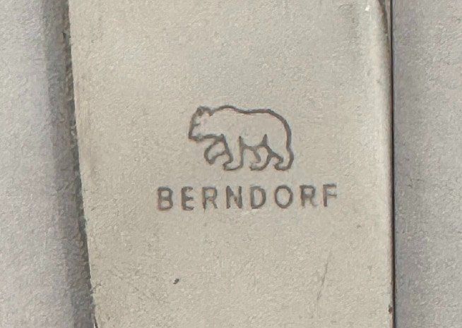 Berndorf Set di posate: Kinderbesteck versilbert 3 Tlg. Berndorf, Bamby, Gravur "M" – Usato da Zürich venduto da Policepatch 2