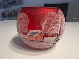 Teelichthalter rot
