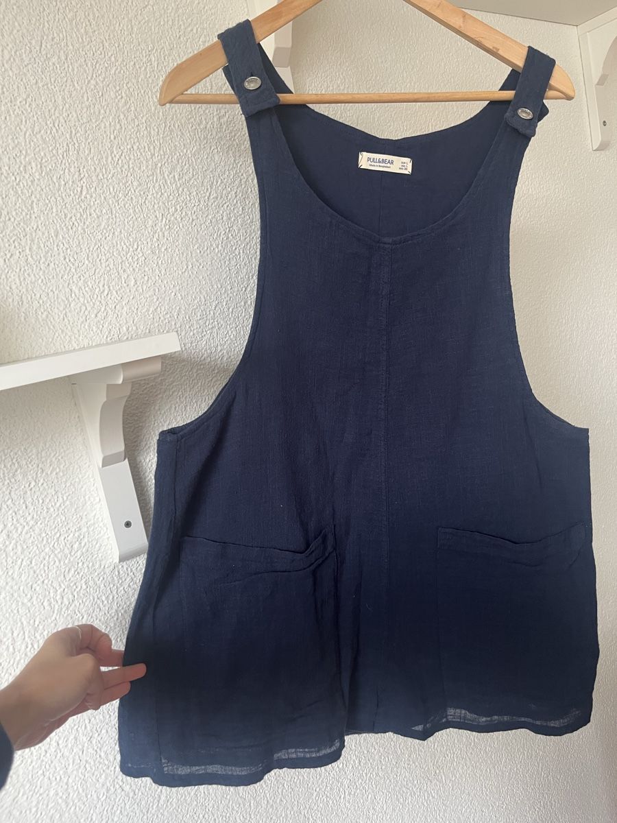 Pull&Bear Tute: Kurze Latzhose aus Baumwolle Pull&Bear Neu – Nuovo (secondo la descrizione) da Zürich venduto da laribuechel 3