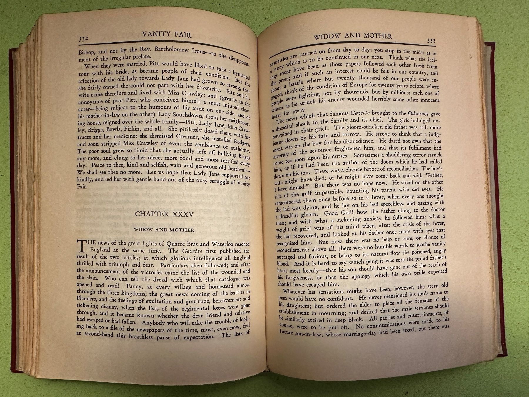 Bücher: W. M. Thackeray: Vanity Fair. – Gebraucht aus Zürich von allp 5