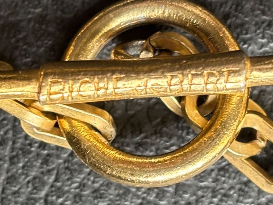 Catenine: Biche de Bere collier vintage  doré avec des perles – Usato da Peseux venduto da CharmeCommerce 6