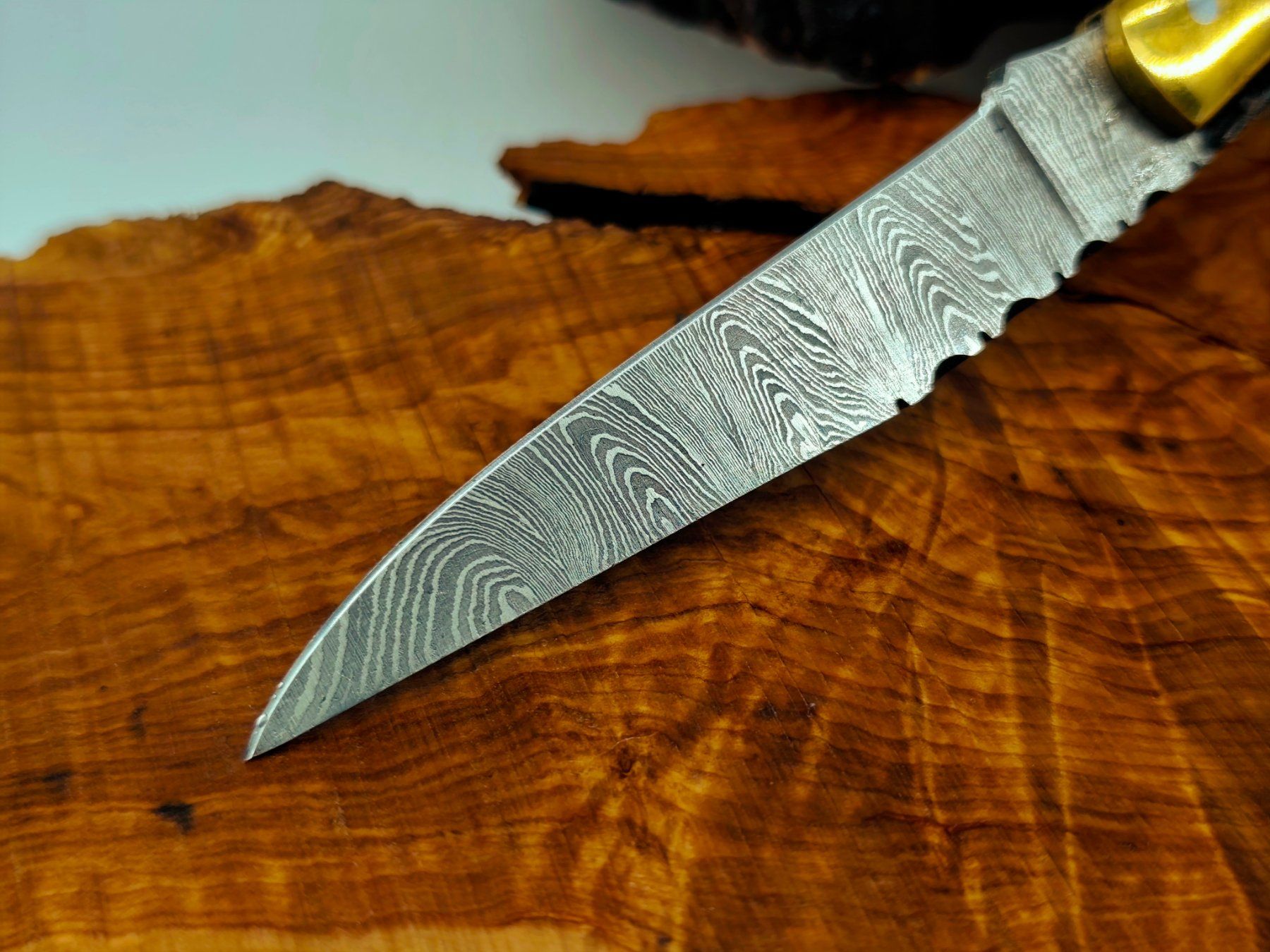 Accessori: Laguiole Damast Messer Klappmesser echtes Damastmesser – Nuovo e nell'imballaggio originale da Arlesheim venduto da Premius_1 2