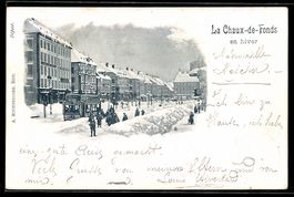 Le Chaux-de-Fonds, Strassenbahn im WInte