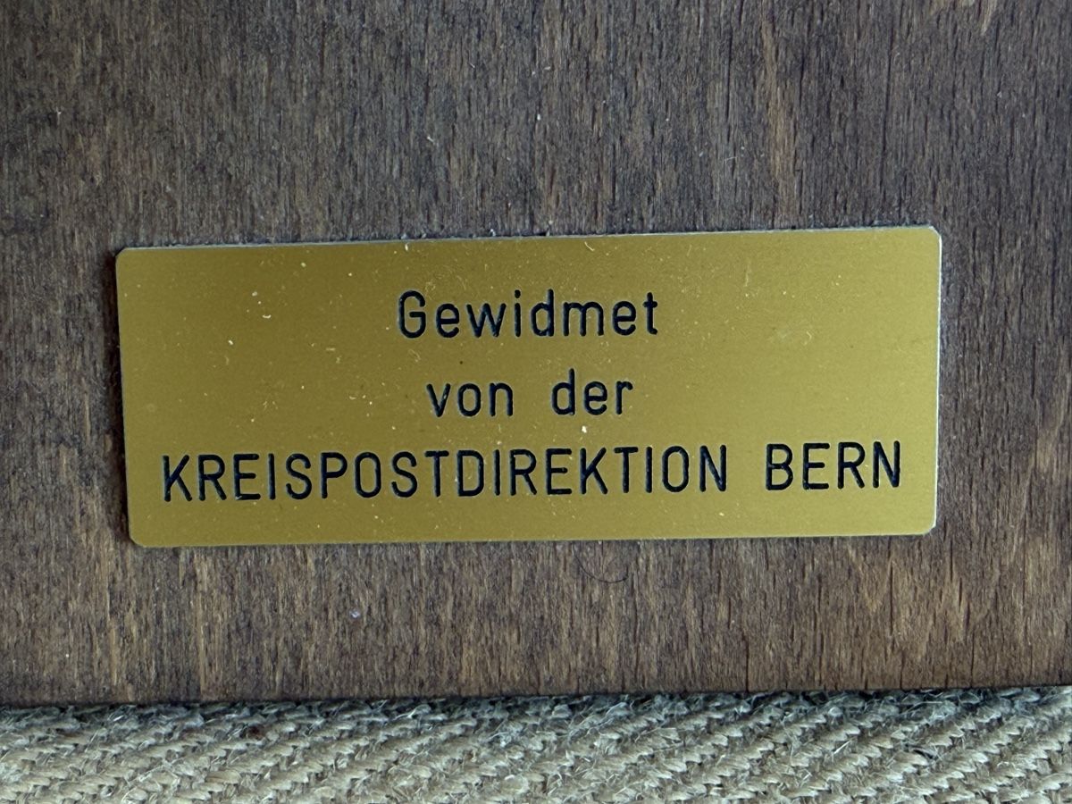 Lampade: Schweizer Messing Wandlampe PTT Vintage – Usato da Konolfingen venduto da petzipetz 3