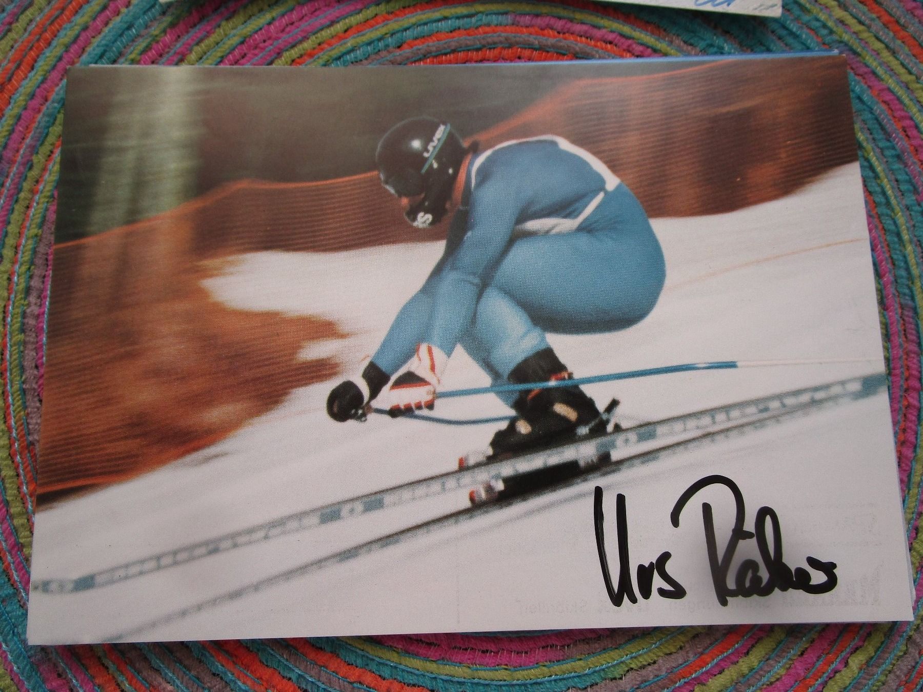 Autografi: URS RÄBER SKIFAHRER ORIGINAL AUTOGRAMM – Usato da GUTENSWIL venduto da Alpina6