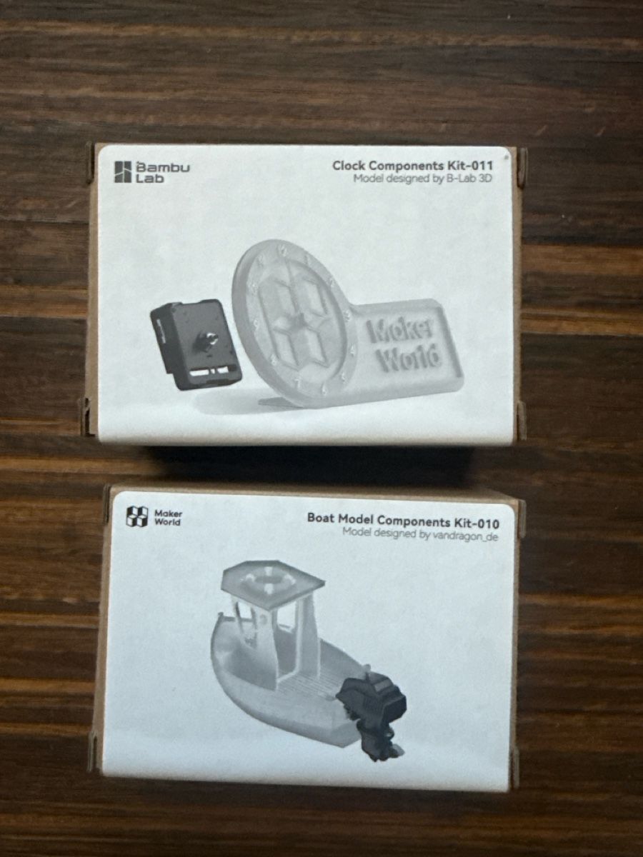Bambu Lab Stampanti 3D: Bambu Lab Komponenten Kits Uhr und Boot neu und ovp – Nuovo e nell'imballaggio originale da Stäfa venduto da Gz_752