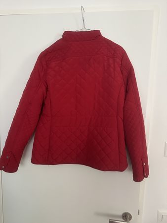Red Quilted Jacket Size M Women's Good Condition