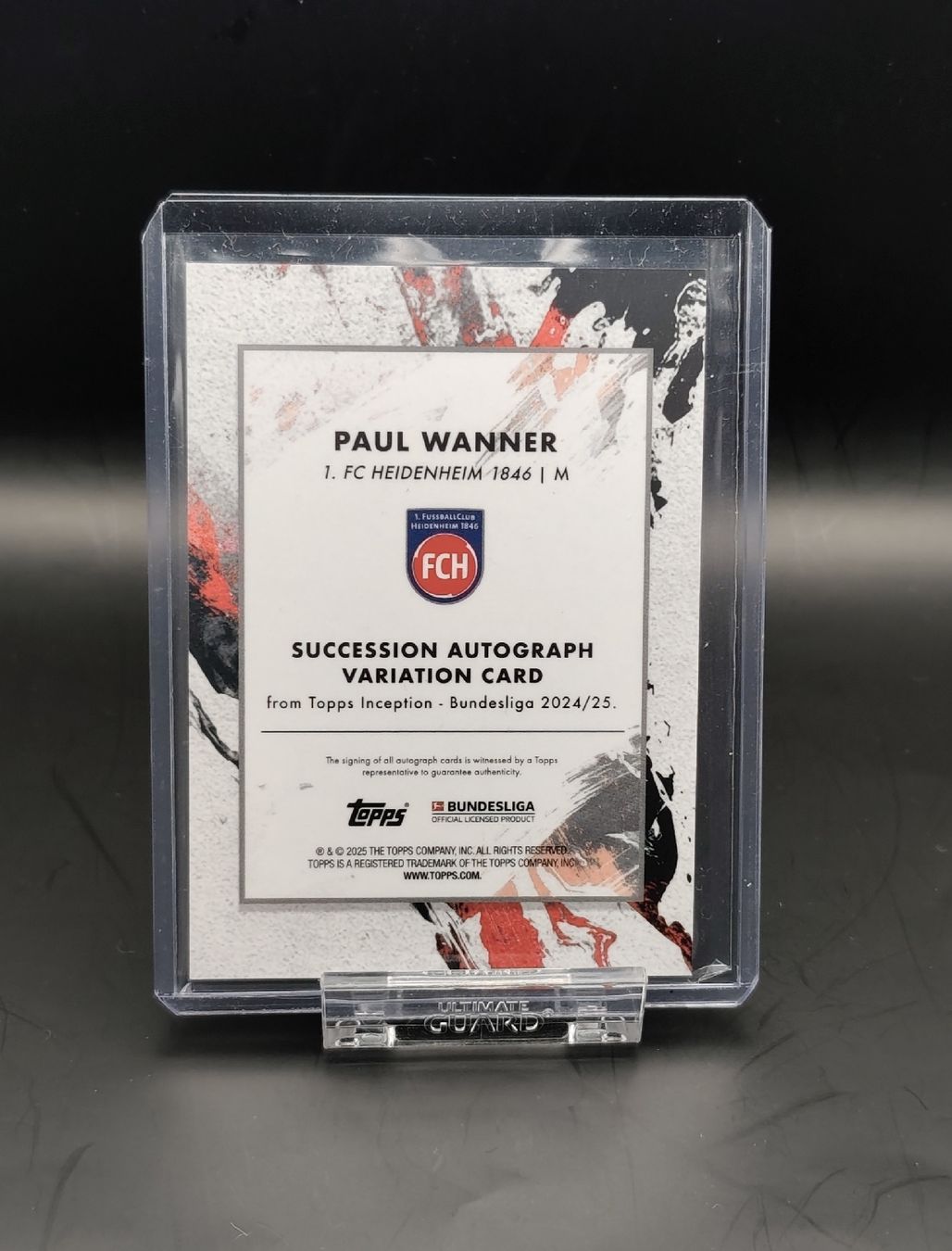 Topps Carte collezionabili: Paul Wanner /75 - Topps Inception Autogramm – Usato da Ostermundigen venduto da DaCards 1