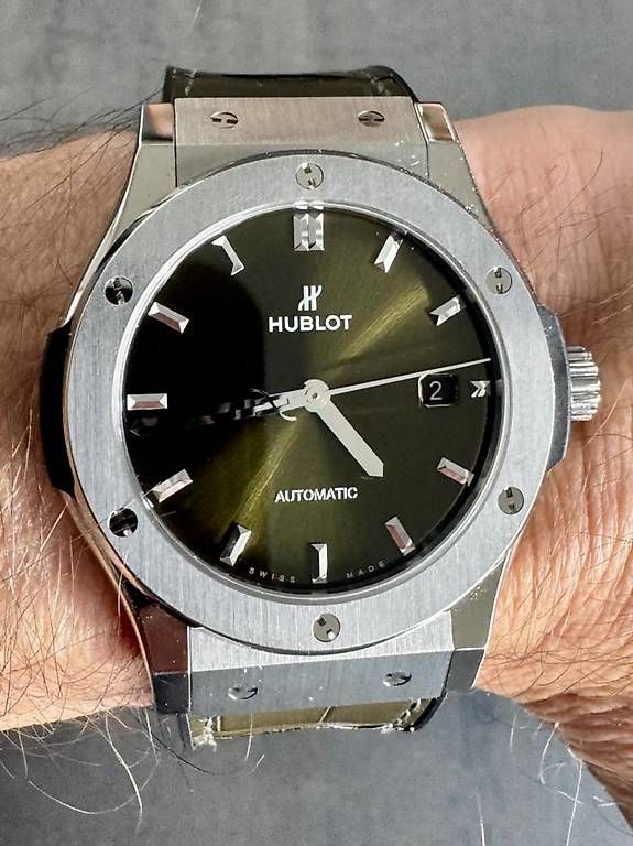 Orologi: Hublot Classic Fusion titanium green – Usato da Morbio Inferiore venduto da arc_8526 1