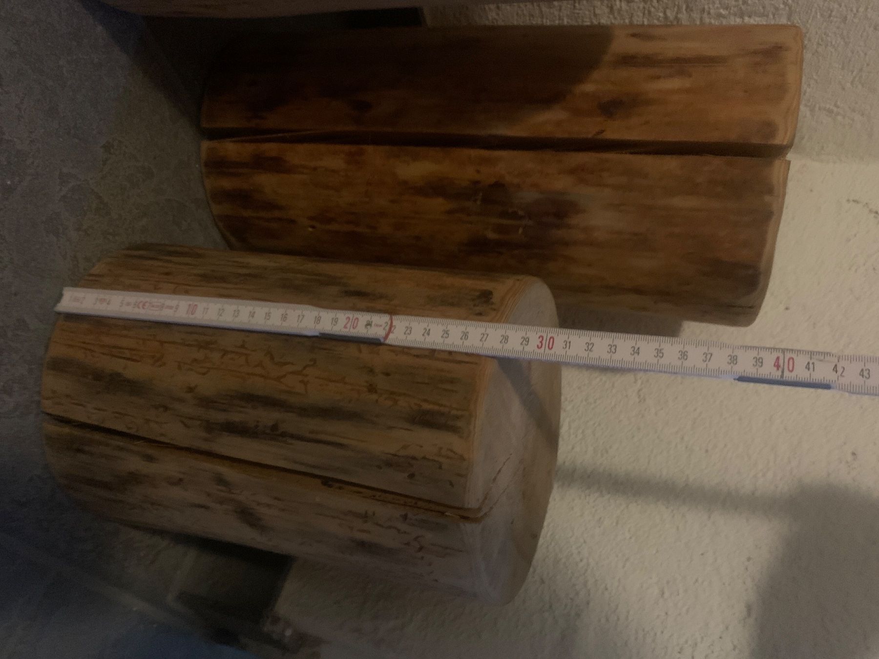 Holzartikel: 3 stück Holz säule Shabby – Gebraucht aus Obergösgen von Torrente 3
