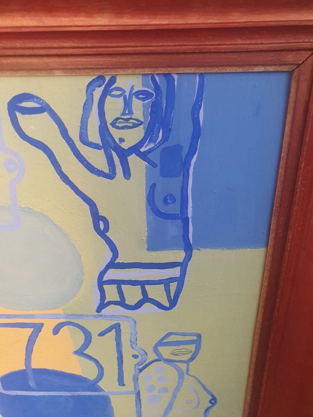 Gemälde: Moderne Kunst Acryl auf Pavatex  48 x 60cm – Gebraucht aus Basel von FirstClass4000 1