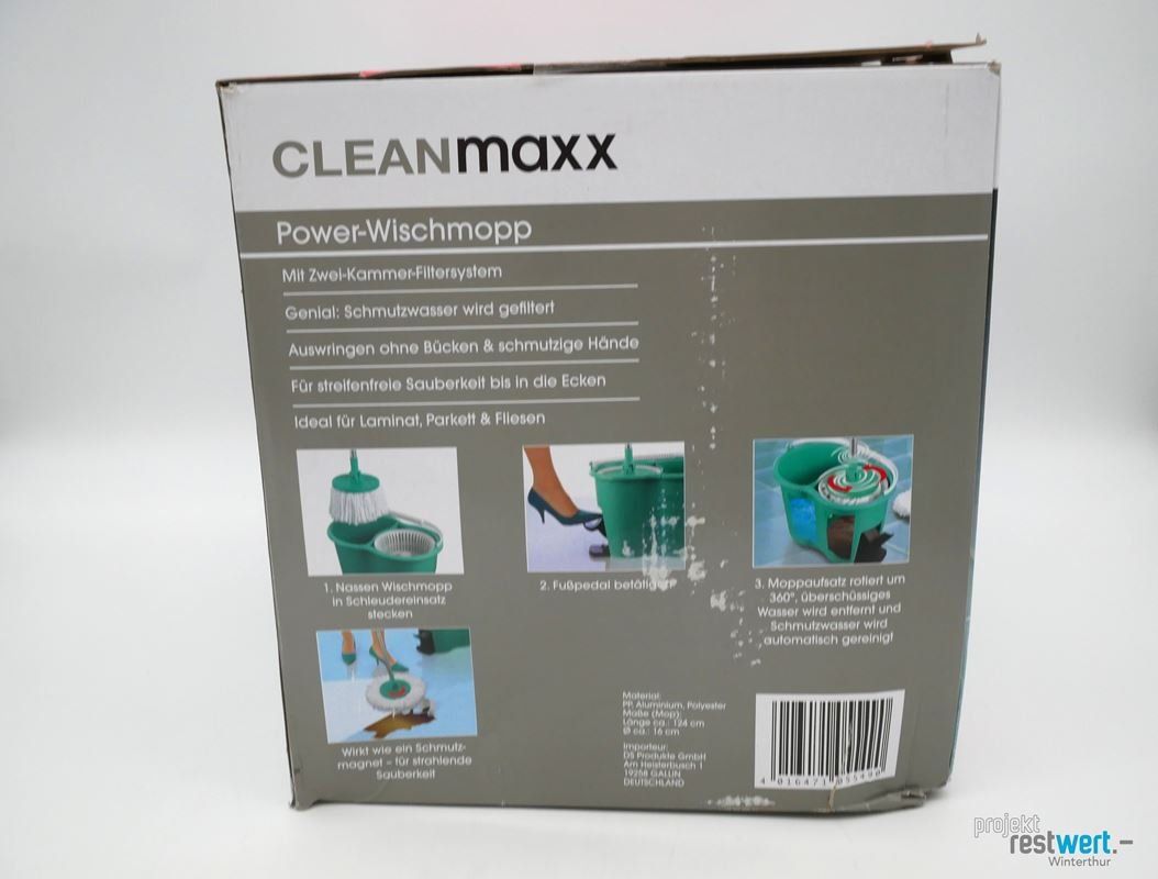 Sonstige Reinigungsgeräte: CLEANMAXX  Power Wischmopp-Set inkl. Eimer – Neu (gemäss Beschreibung) aus Winterthur von Restwert_Winterthur 8