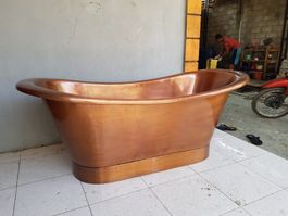 Freistehende Kupfer Badewanne Bad Spa Pool Becken Badetopf