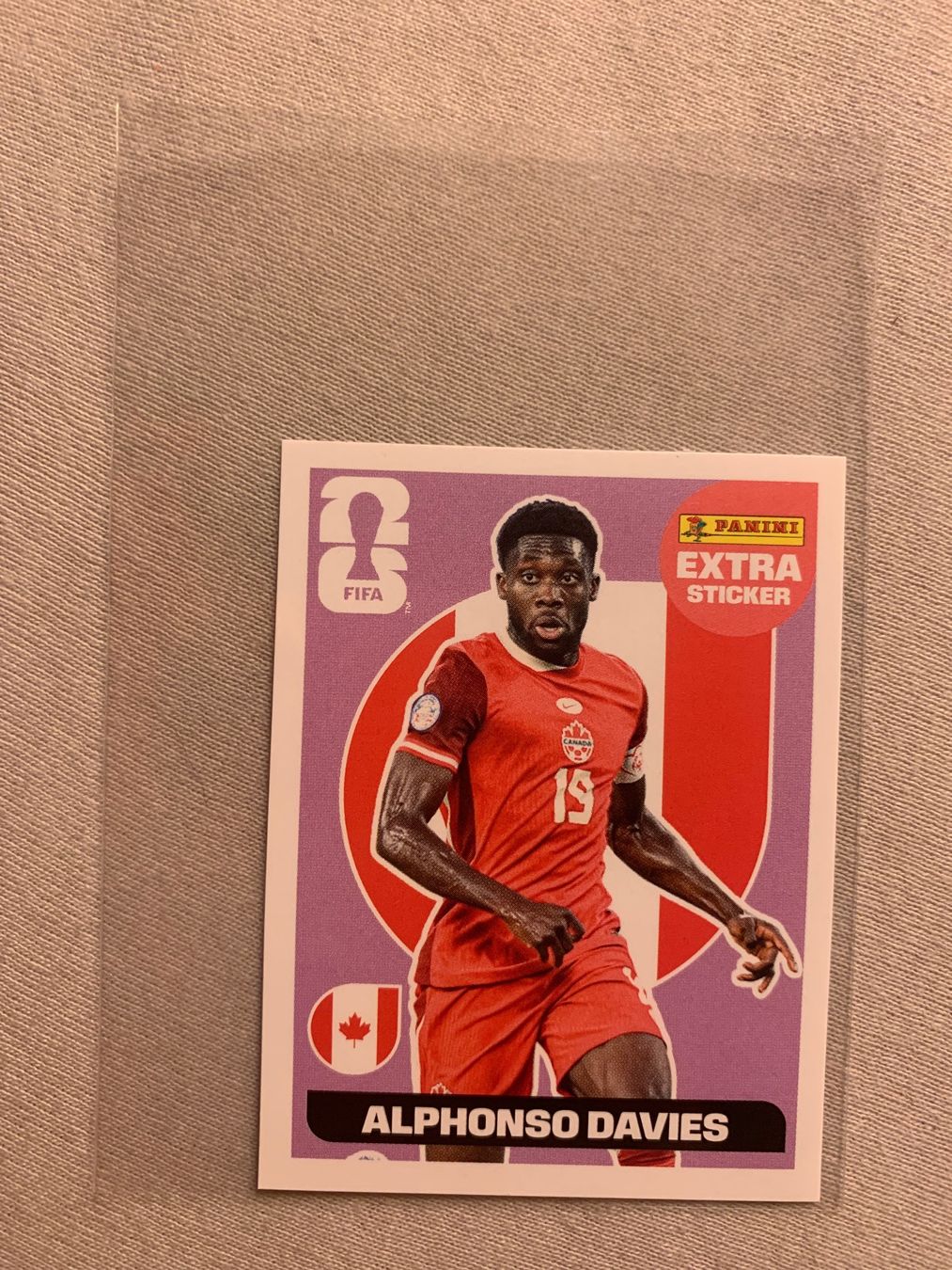 Panini Carte collezionabili: Panini Extra Sticker  Alphonso Davies pink – Usato da Zürich venduto da Kasza 1