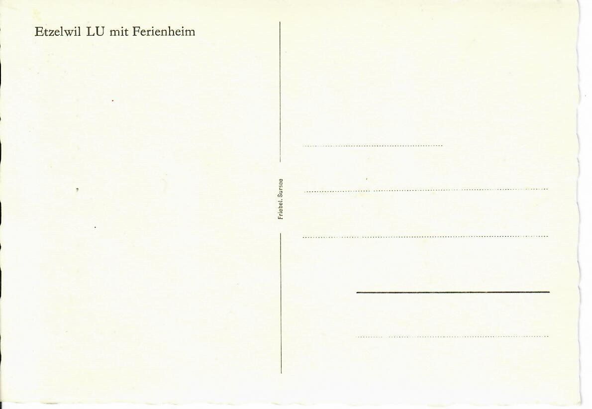 Cartes postales: Etzelwil LU mit Ferienheim – D'occasion à Hochdorf par Ziegel-16 1