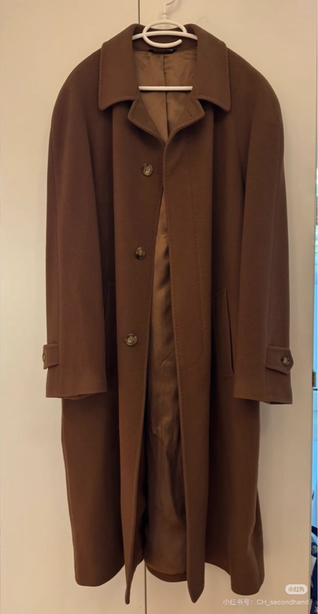 Cappotti: Wool Cashmere Brown Overcoat - Classic Look! – Nuovo (secondo la descrizione) da Bern venduto da CH_secondhand 1