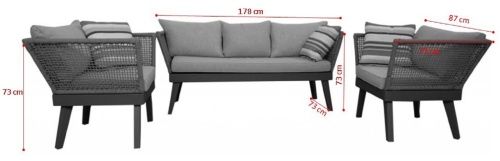 Gartensitzgruppen & Garnituren: Gartenset Loungemöbel Cuba grün – Neu und originalverpackt aus Herbertingen von jet-line-e-trade 6