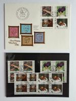 FDC Pro Patria Satzbrief + Passende 4er Blöcke 1986 ET