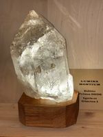 Edle Bergkristalllampe aus Schweizer Bergkristall - Unikat