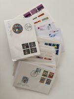 Briefmarken Umschlaege mit Stempel verschiedene Motive
