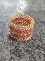 ✨ Bague Lumière Rosée en Perles Miyuki ✨ Un éclat délicat