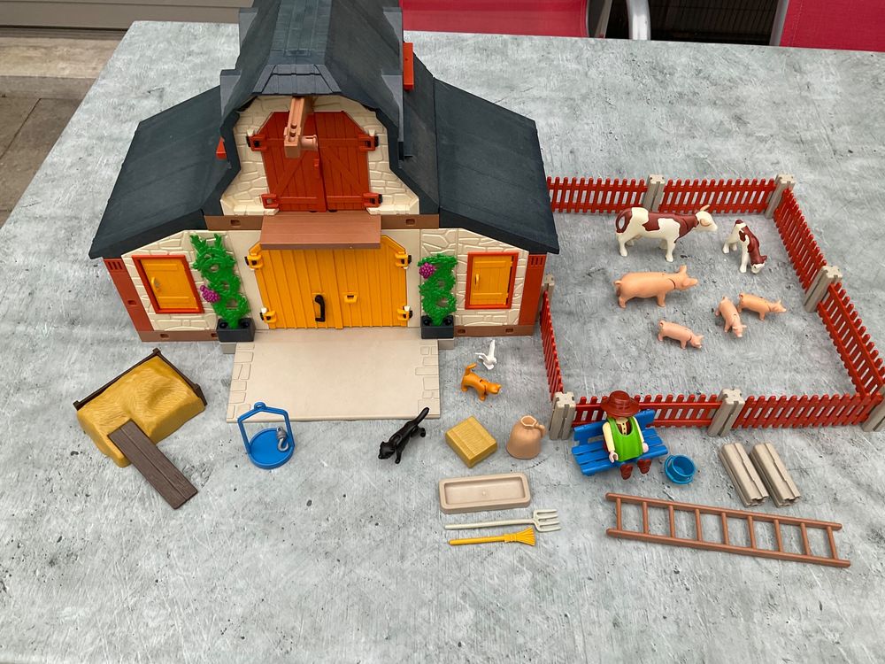 10931 Playmobil Mur Entrée avec 1 Porte étage Ferme 3072