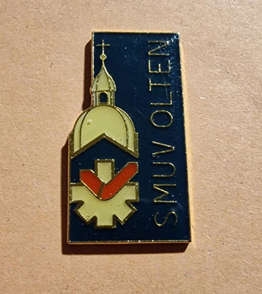 Placchette & Badge: Pin SMUV Olten – Usato da Härkingen venduto da specialshapes