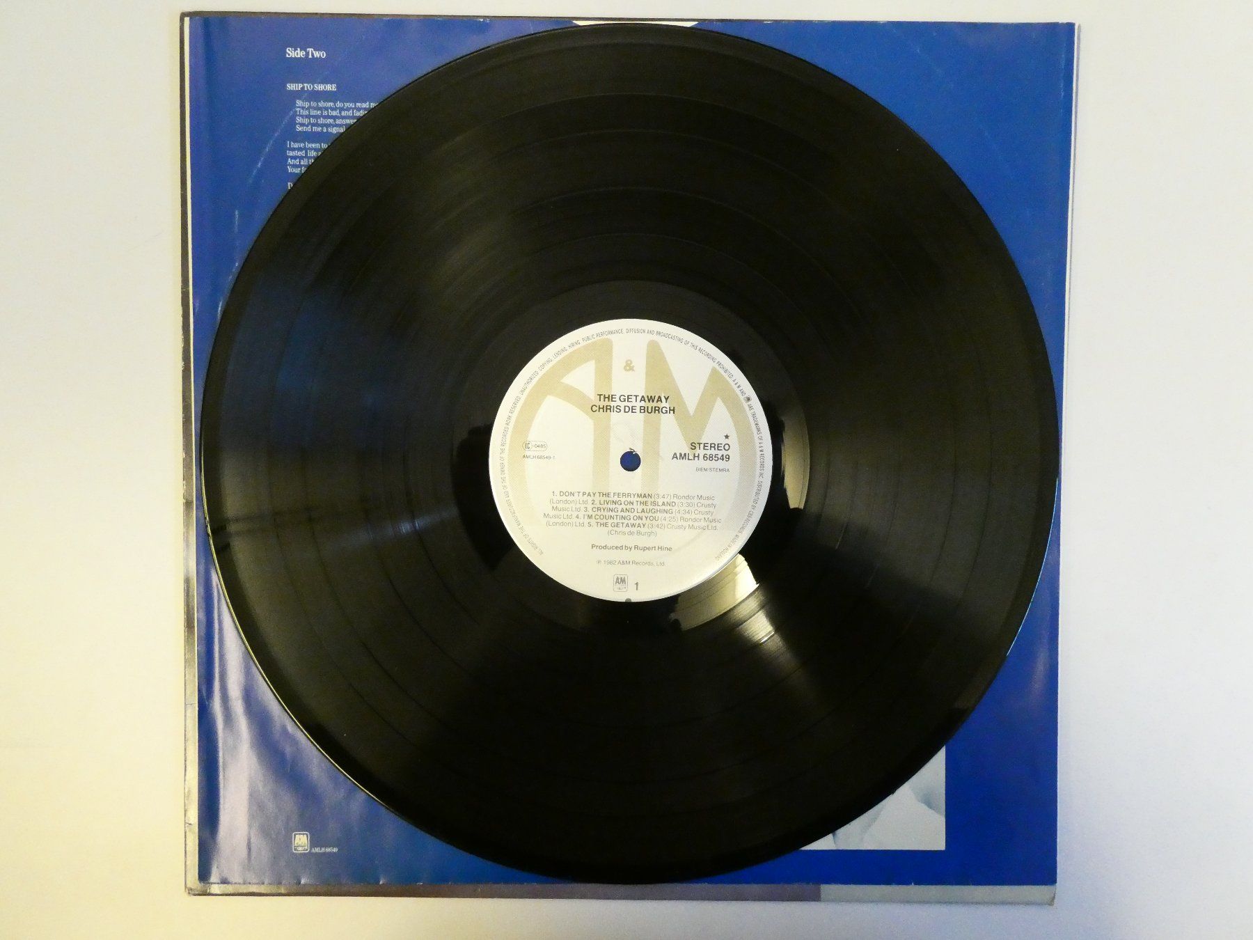 Dischi in vinile: LP "Chris de Burgh - The Getaway" (VG) – Usato da Münchenstein venduto da tsp01 2