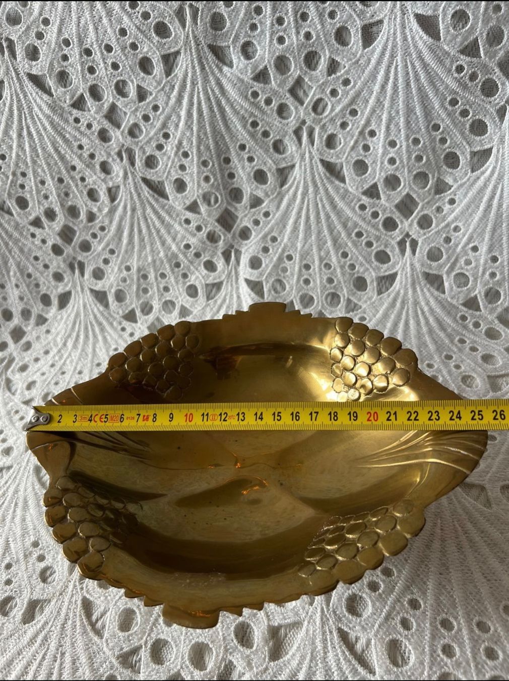 Ciotole: Messing Schale Obstschale Fruchtschale 25cm – Usato da Frenkendorf venduto da Only1 5