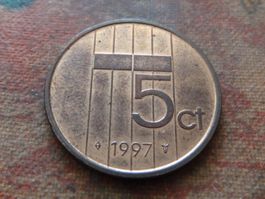 PAYS-BAS  Nederland  5  Cents  1996