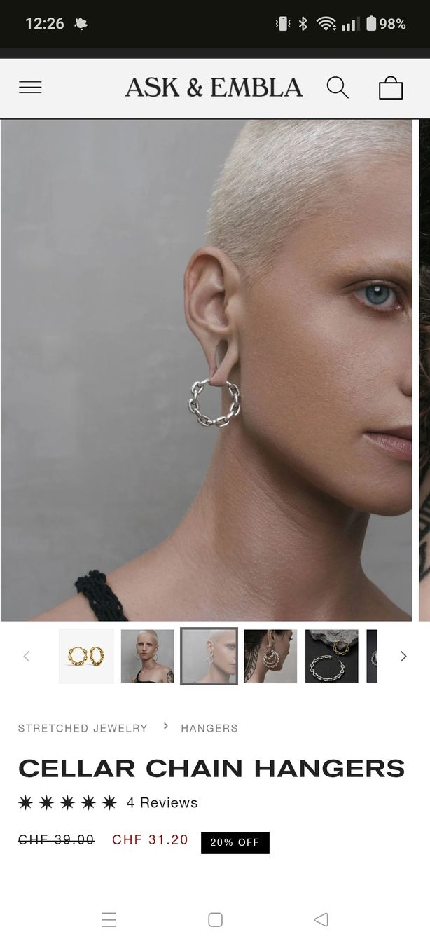 Orecchini pendenti & Orecchini a lobo: Earweights / Hanger – Usato da Aadorf venduto da NadjaNightmare 1