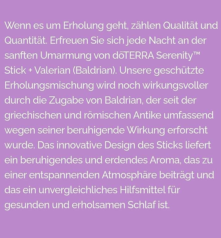 Doterra Oli essenziali: Dõterra Serenity Stick – Nuovo (secondo la descrizione) da Lyss venduto da Infinia 1