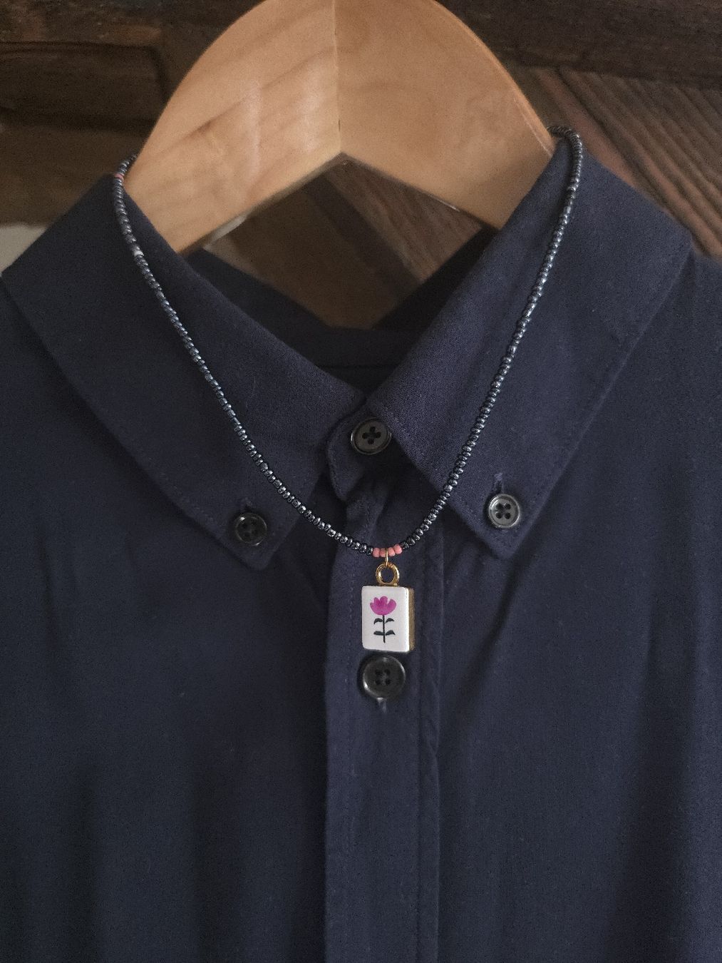 Catenine: Flower Charm Choker  – Nuovo e nell'imballaggio originale da Interlaken venduto da NataliiaS