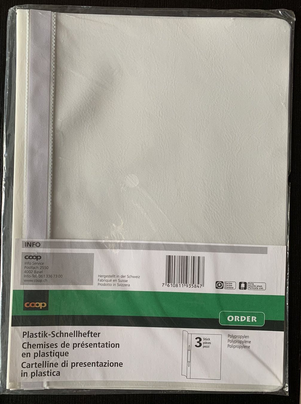 Raccoglitori: Plastik-Schnellhefter, 6 Stück – Nuovo e nell'imballaggio originale da Birsfelden venduto da Emporio82 1