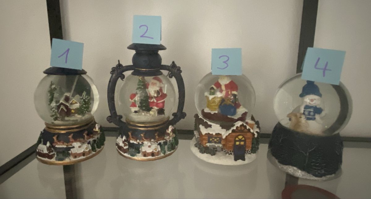 Tutte le decorazioni: Schneekugeln 4 Stück – Usato da Zürich venduto da Ethno1